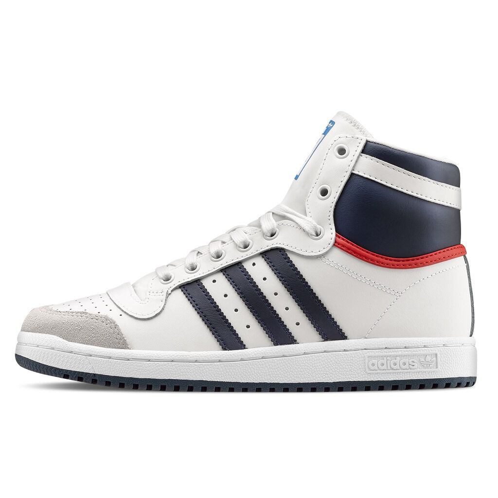 ADIDAS TOP TEN HI bianche e blu AW LAB