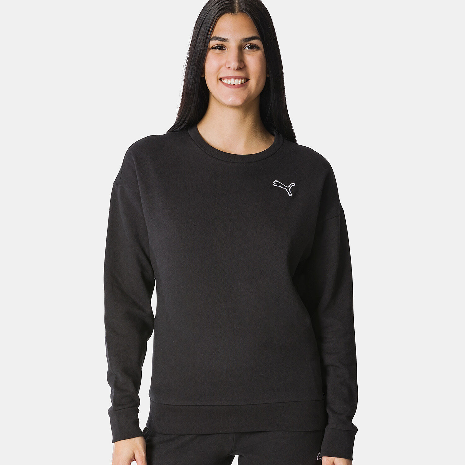 Felpa puma outlet nera e bianca