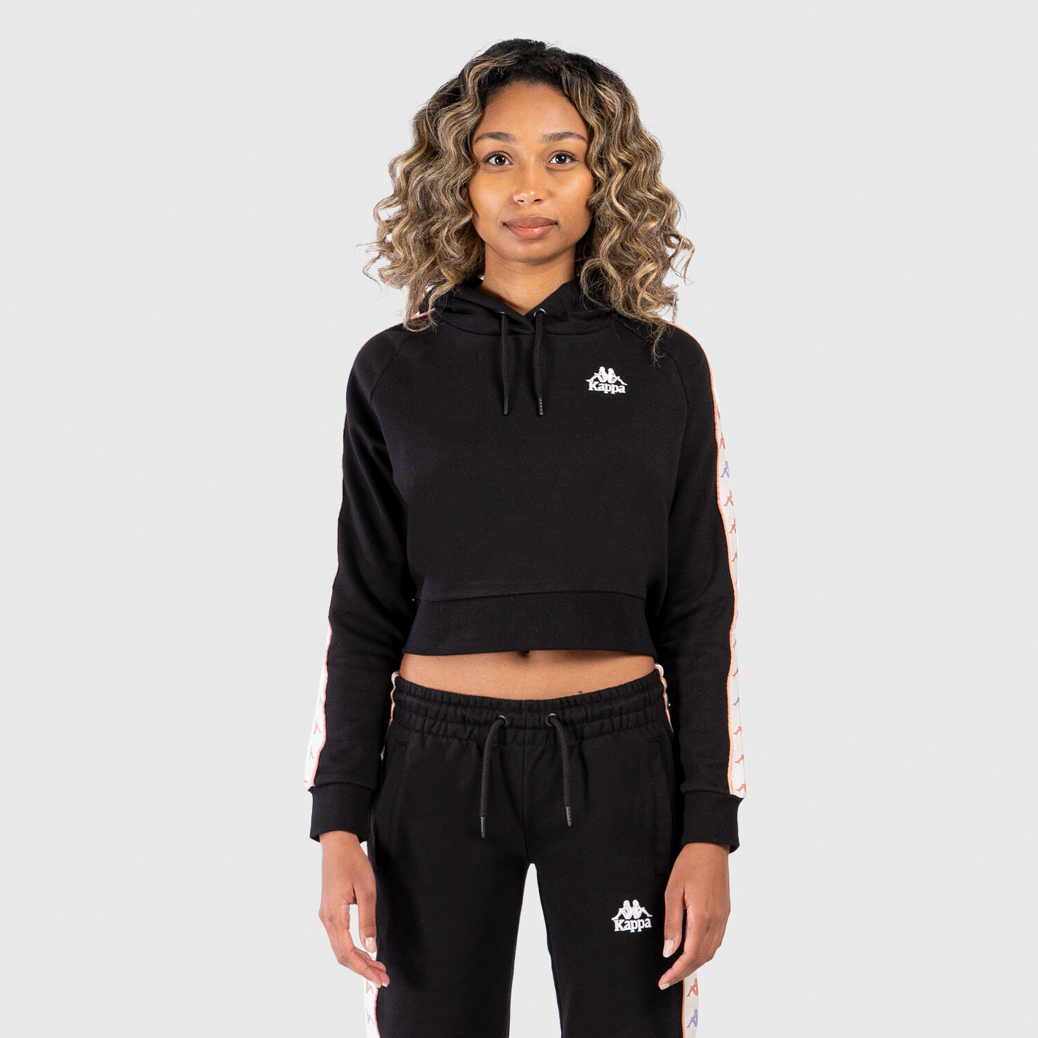 Felpa kappa 222 best sale nera