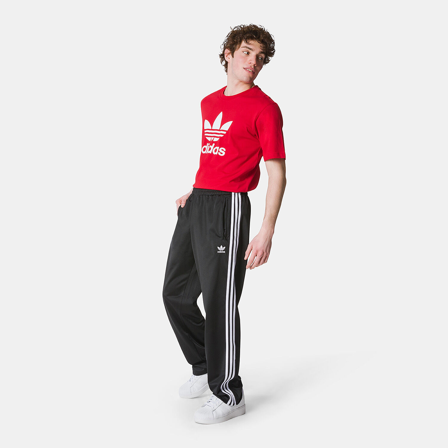 Pantaloni adidas adicolor Classics Firebird neri e bianchi AW LAB