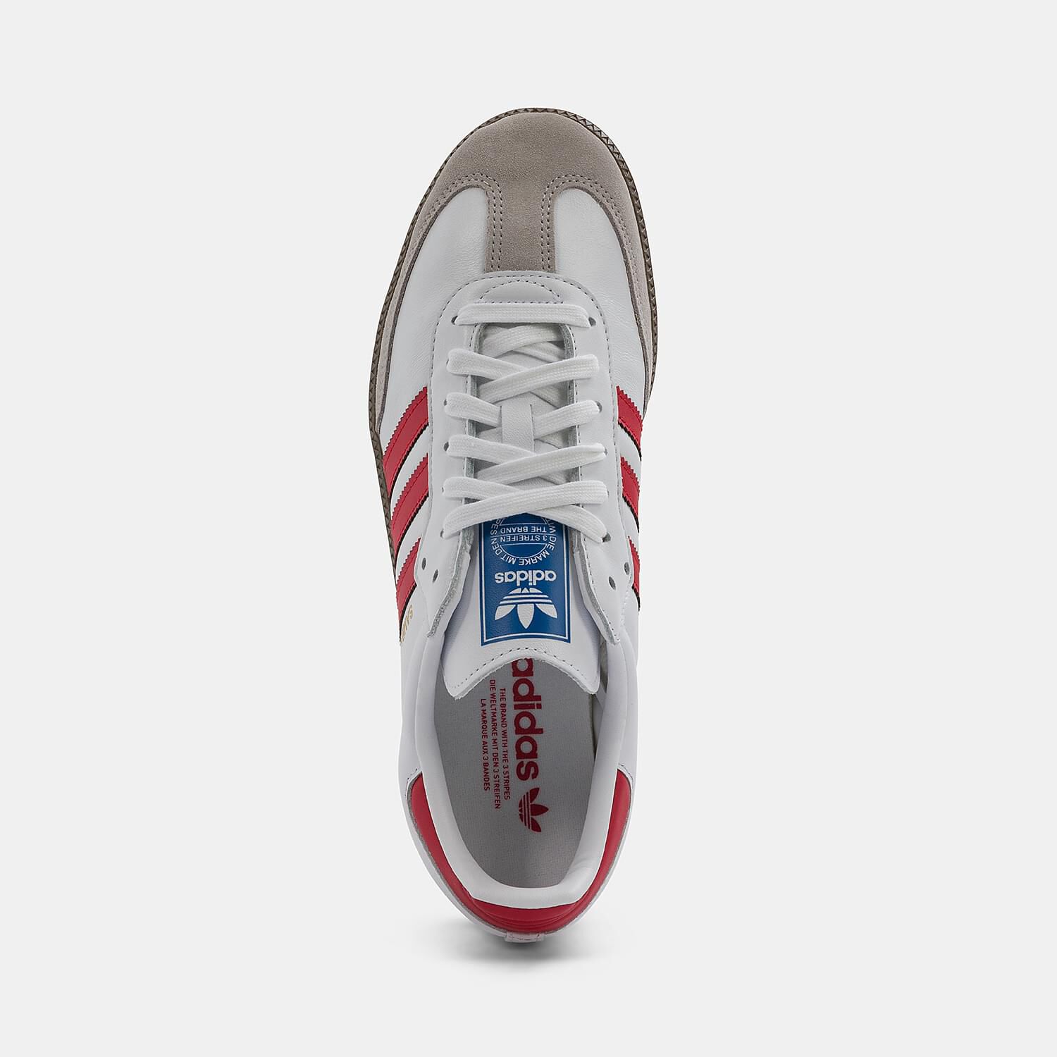 adidas Samba OG bianche rosse e marroni AW LAB