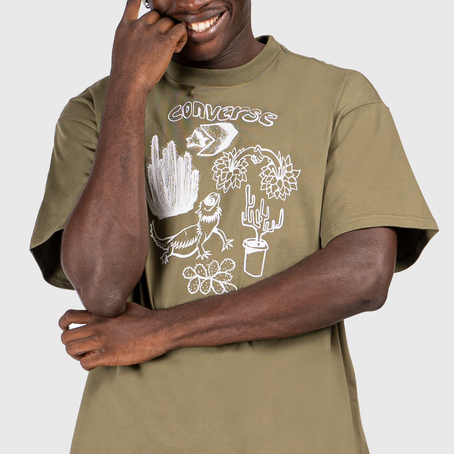 T shirt converse verde hot sale