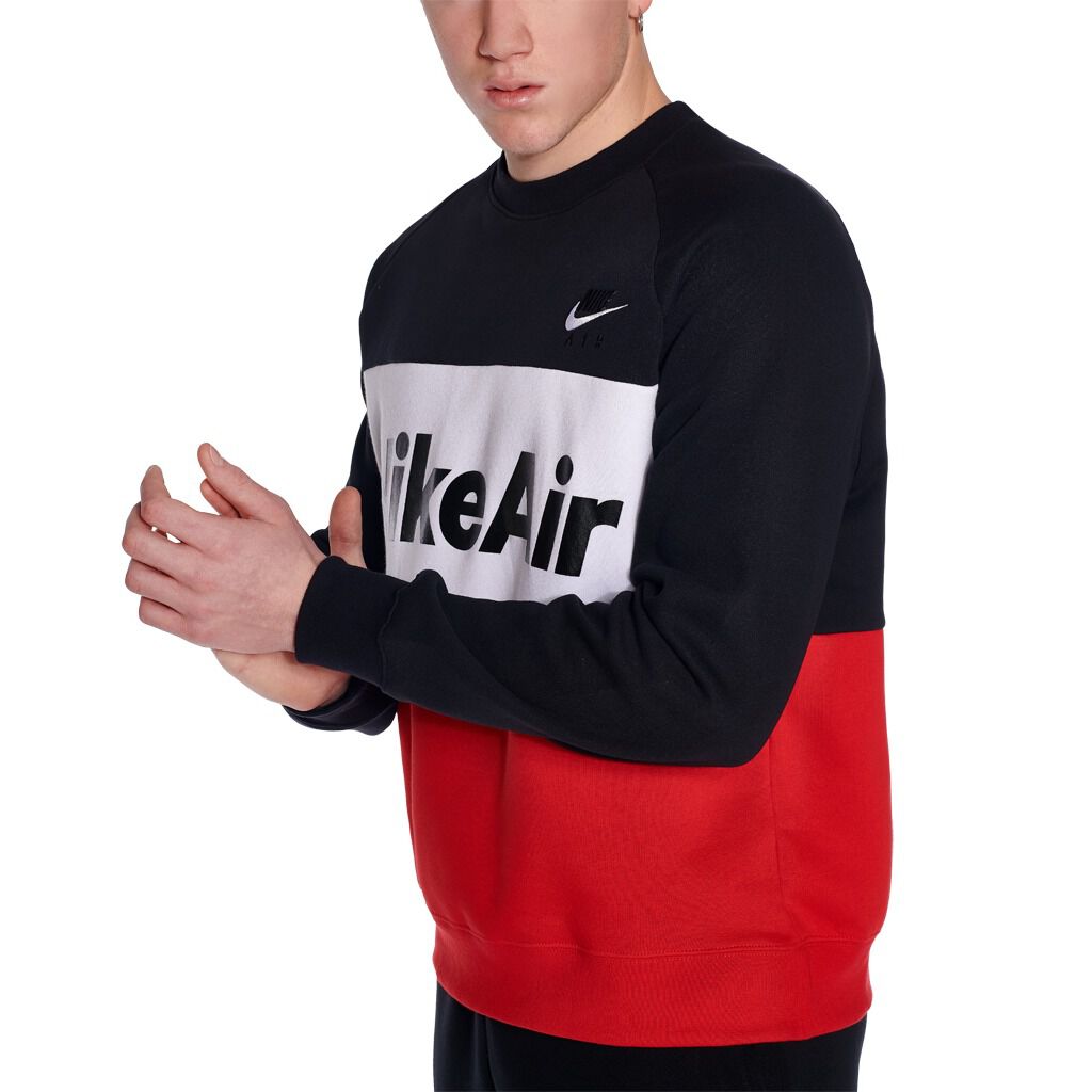 Felpa nike rossa bianca e clearance nera
