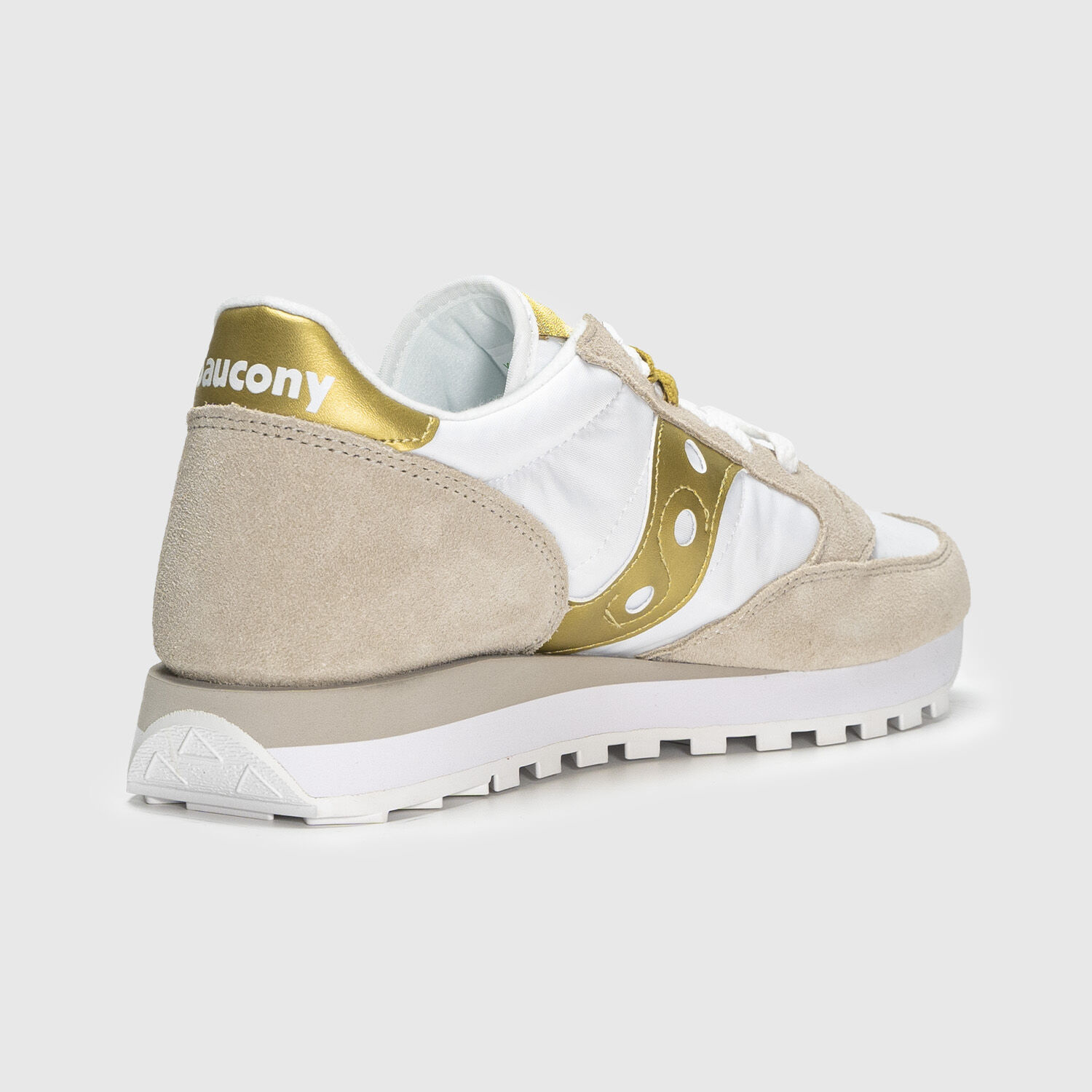 Saucony Jazz Originals bianca beige e dorata AW LAB