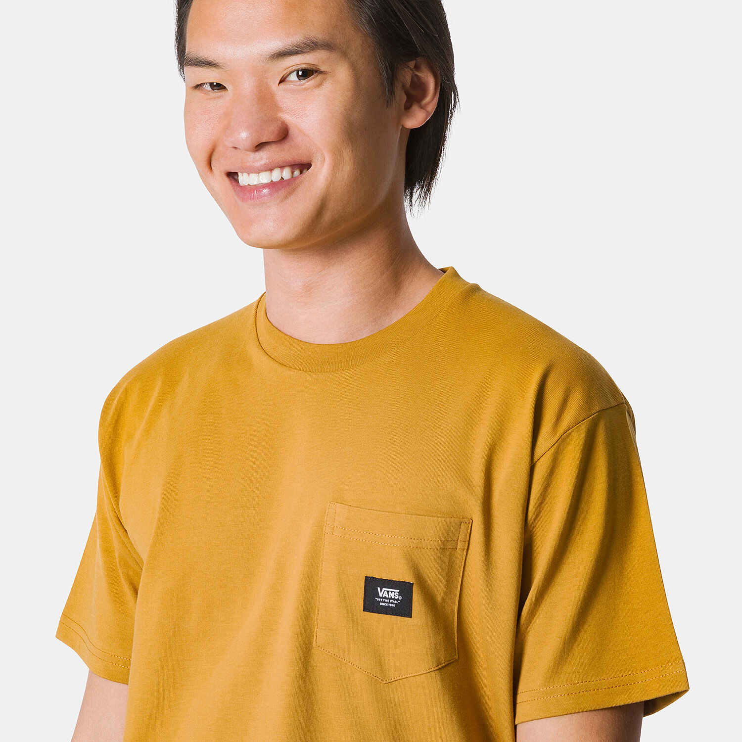 T shirt Vans Woven Patch Pocket marrone AW LAB