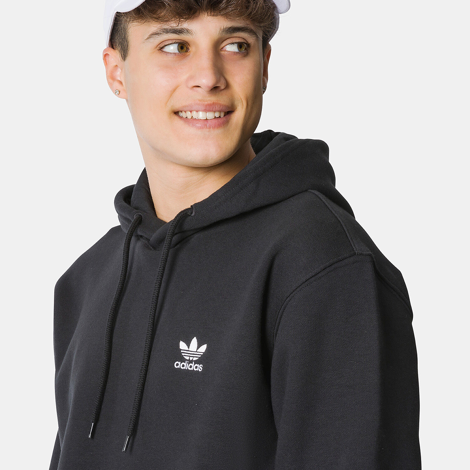 Felpa adidas deals trefoil nera