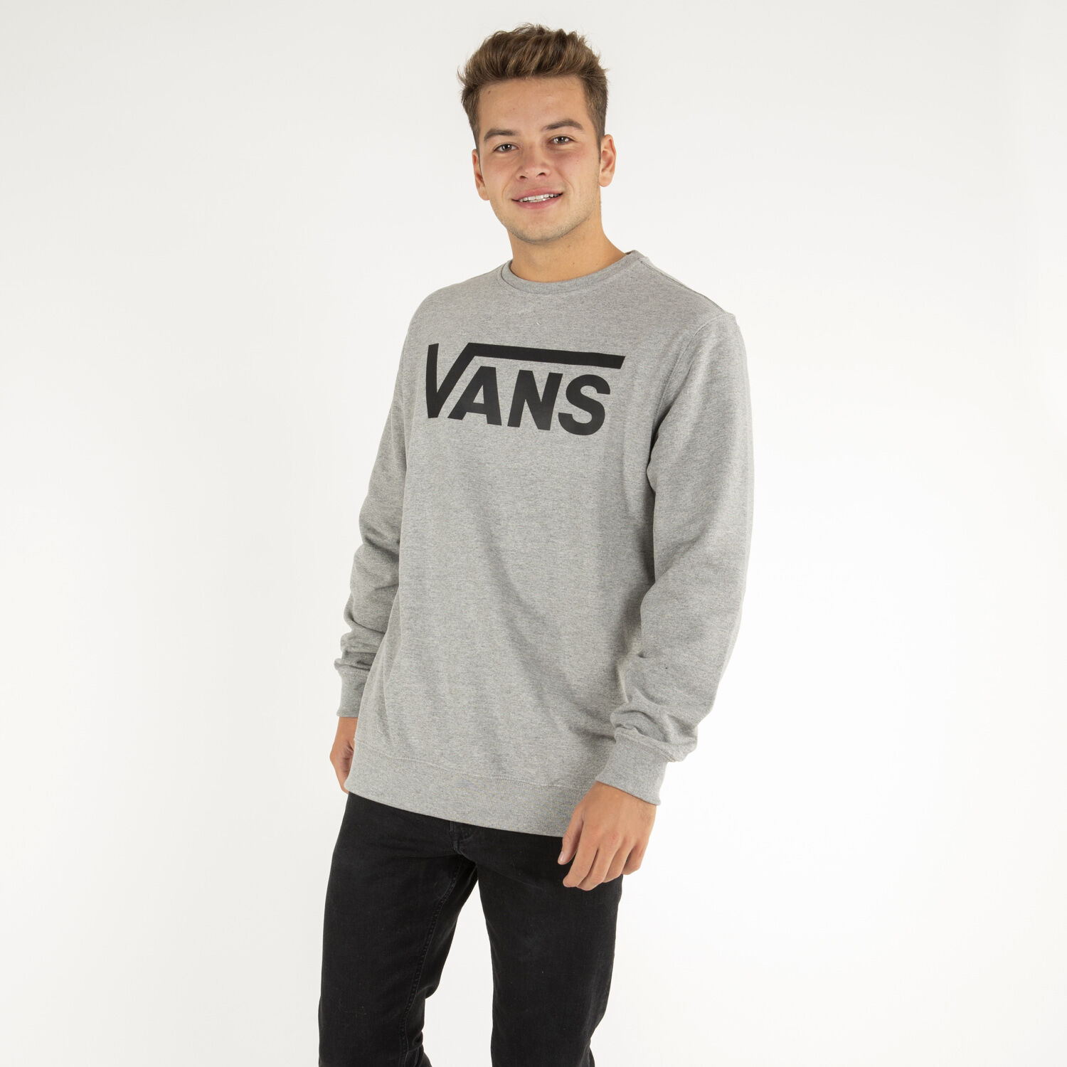 FELPA GIROCOLLO VANS CLASSIC grigia AW LAB