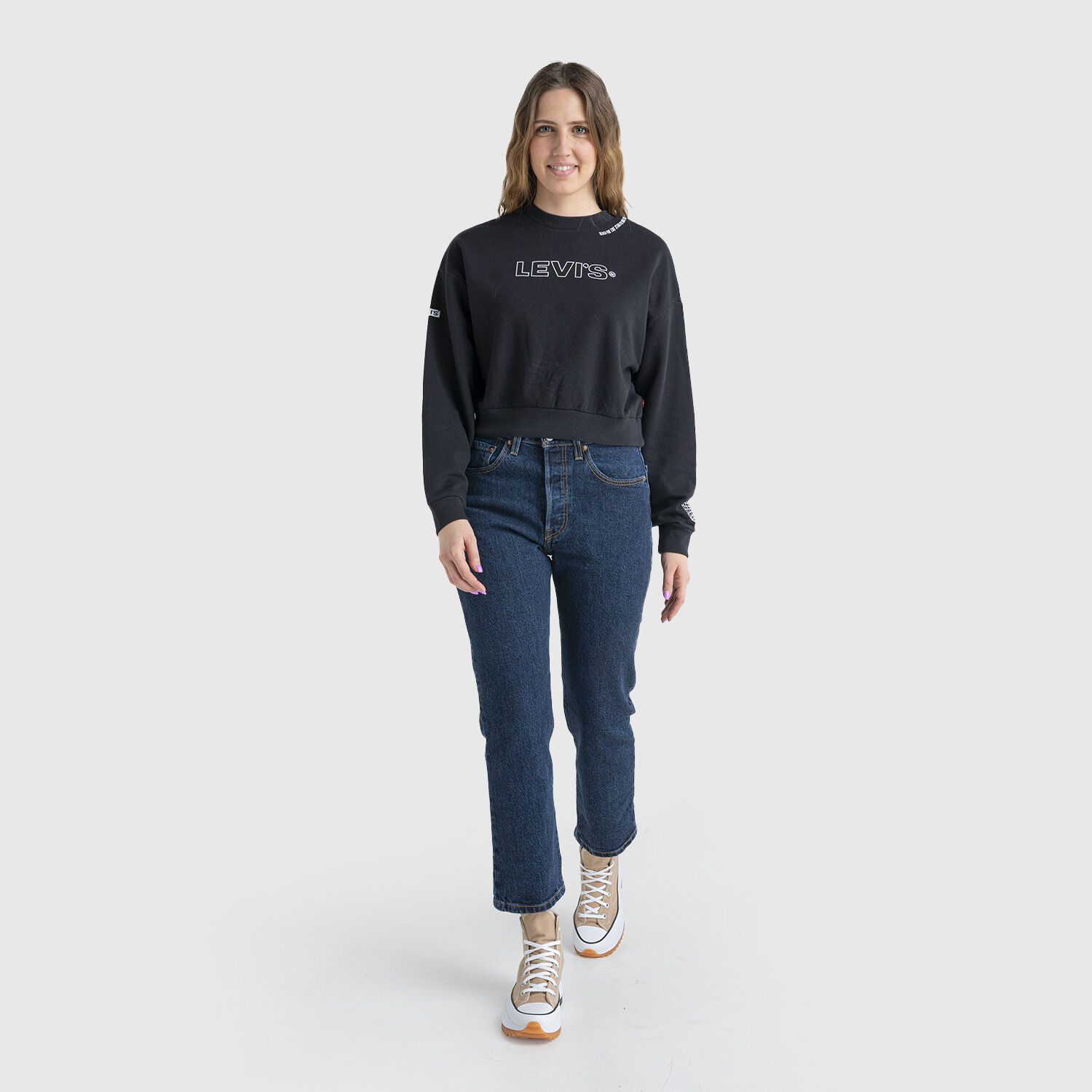 Jeans Levi s 501 Cropped Fit blu scuro AW LAB