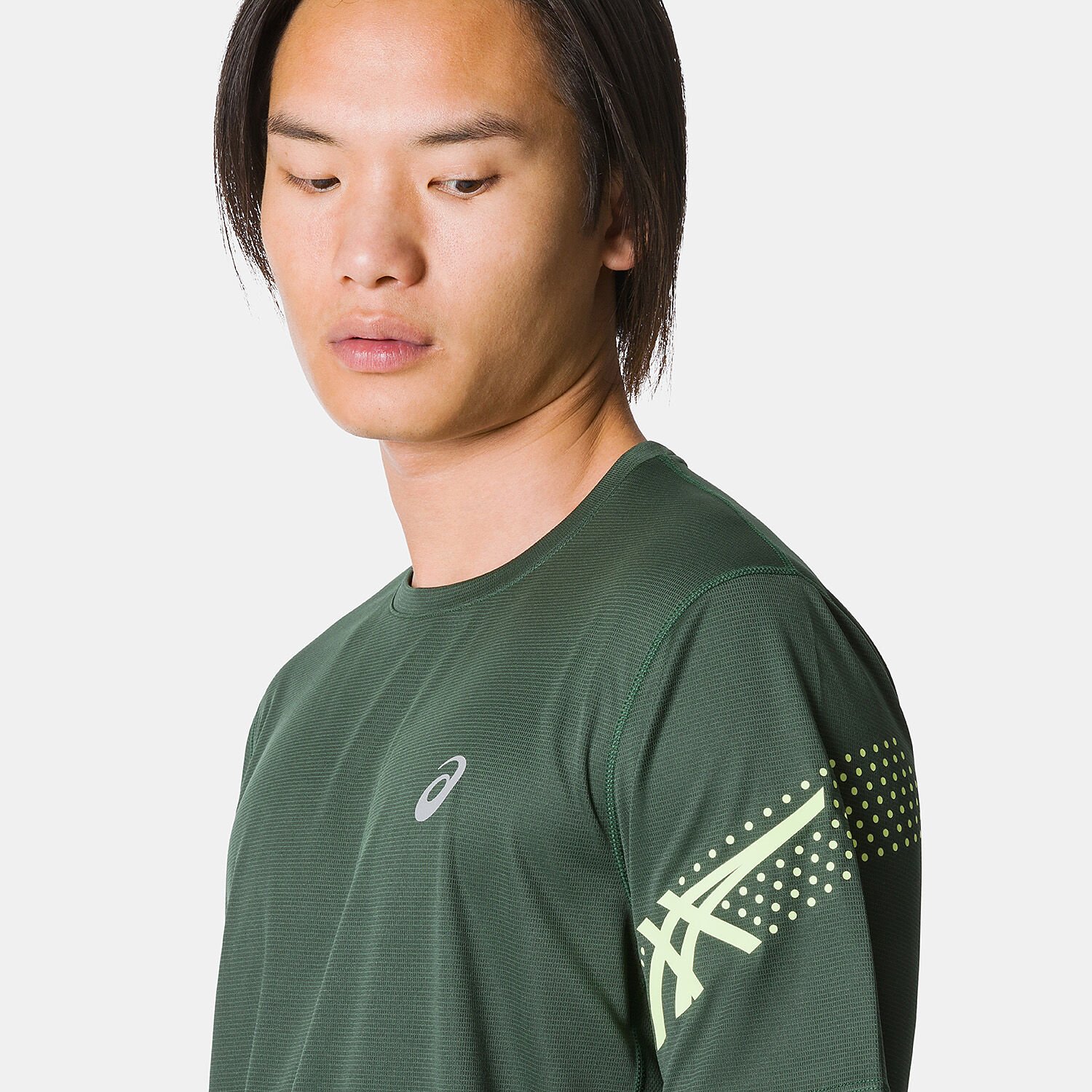 T shirt Asics Icon verde AW LAB