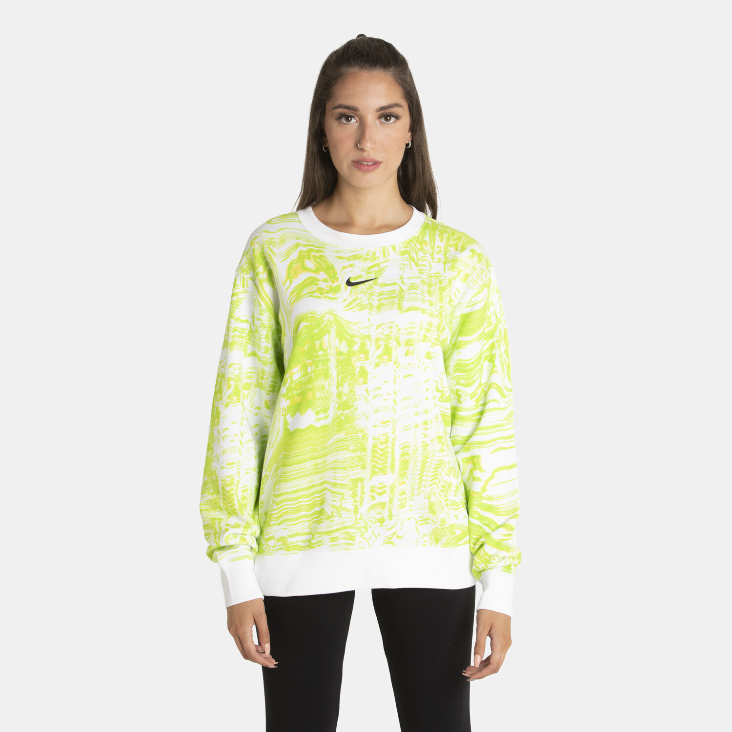 Felpa verde fluo nike on sale