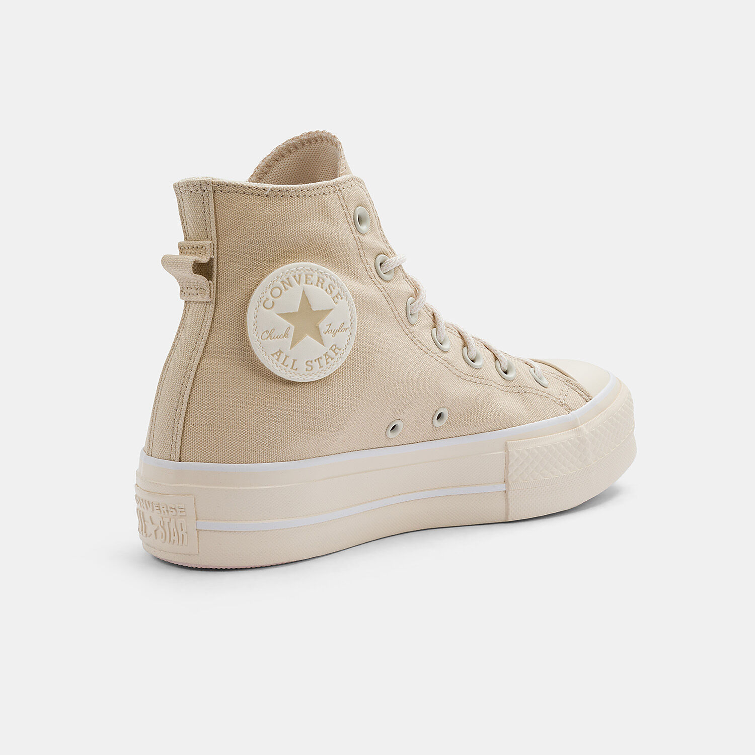 Converse Chuck Taylor All Star Lift beige e bianche AW LAB