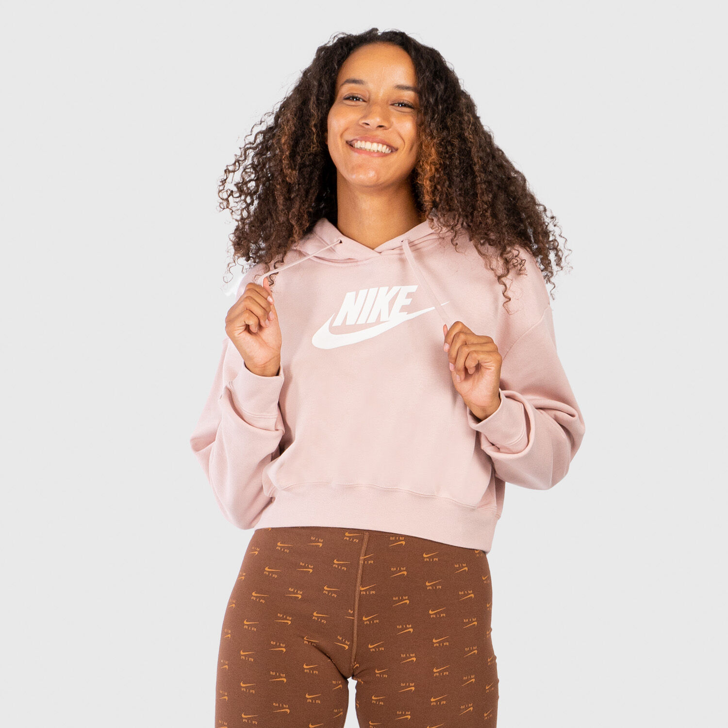 Felpa nike rosa outlet e bianca