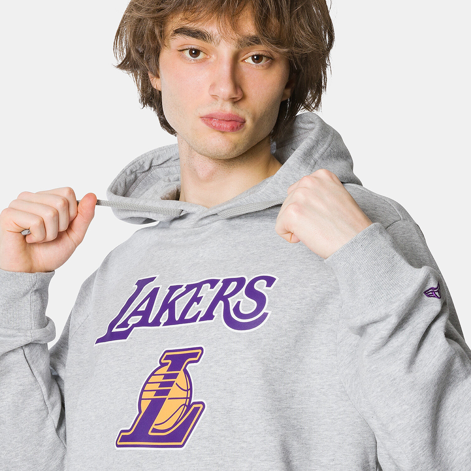 Felpa lakers grigia clearance