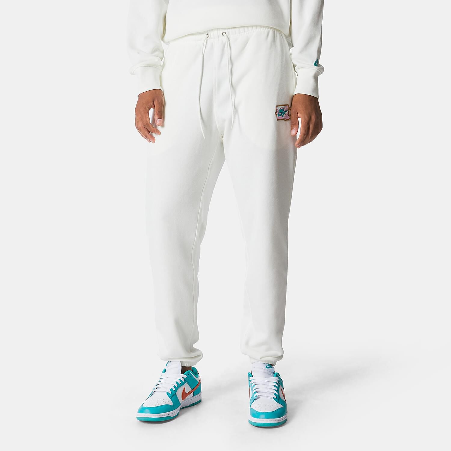 Pantaloni Nike Club French Terry bianchi AW LAB