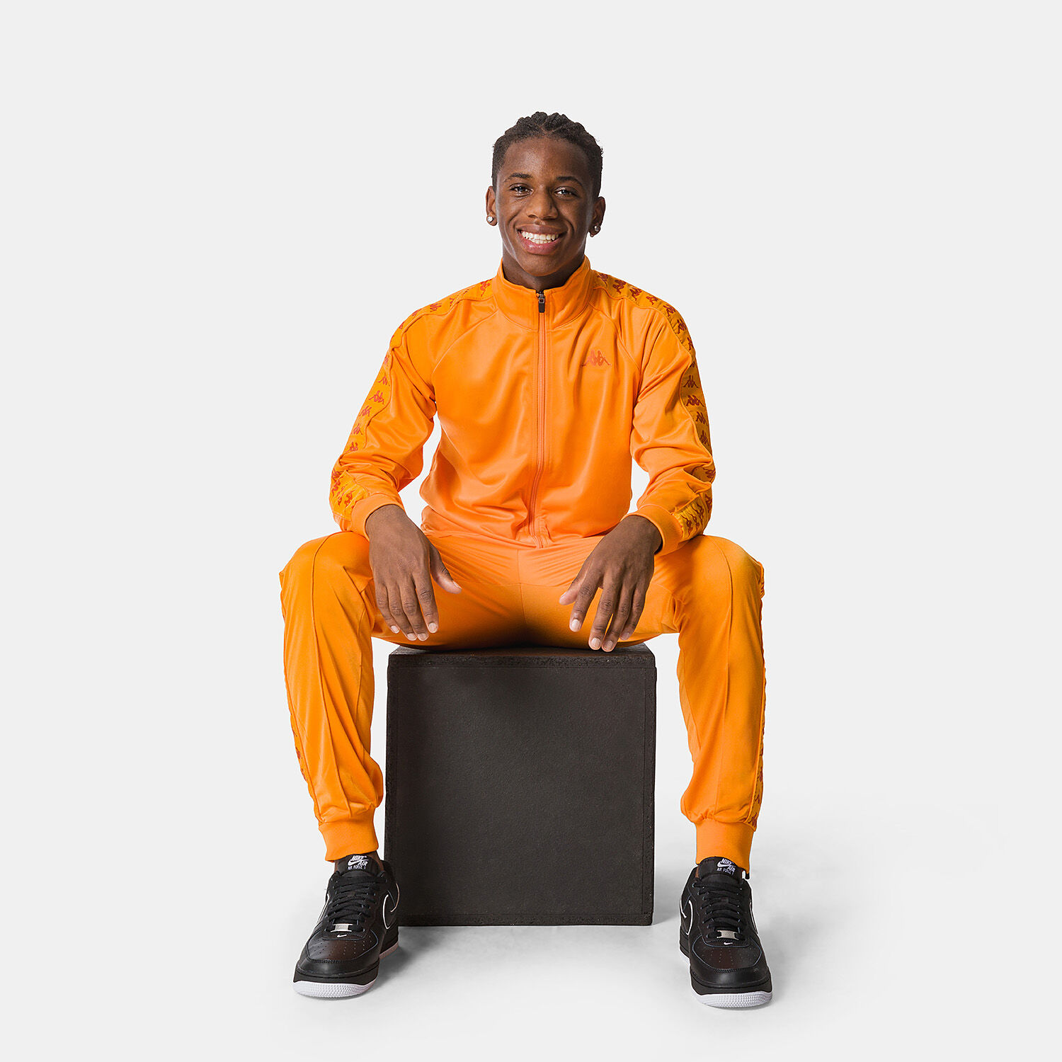Felpa kappa bambino arancione sale