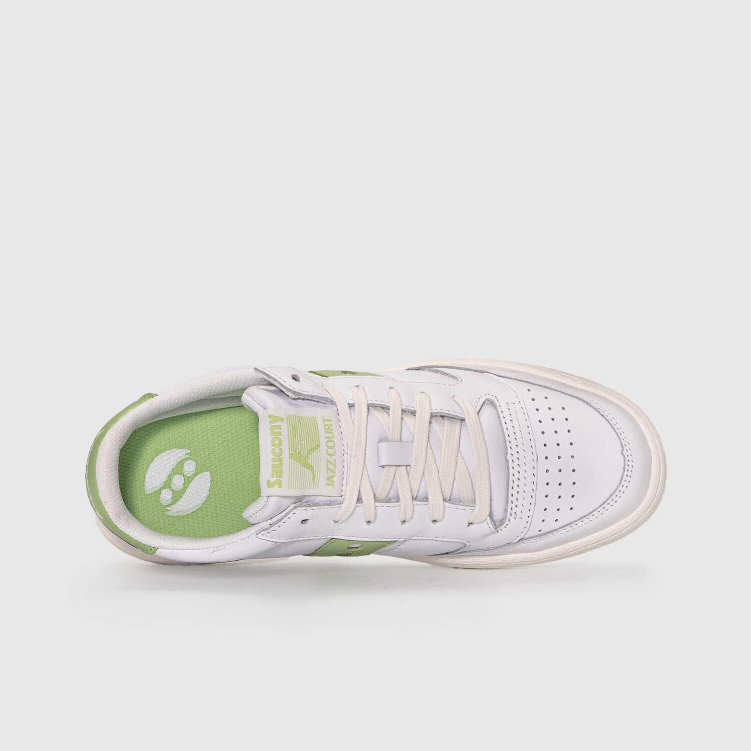 Saucony Jazz Court bianche e verdi AW LAB