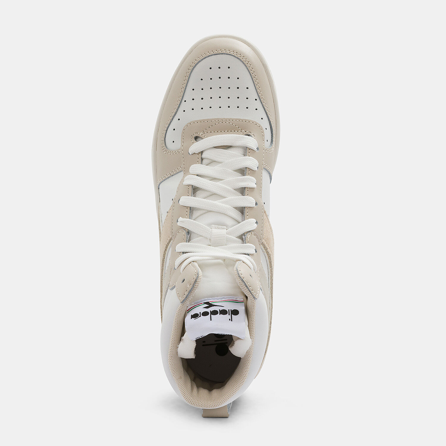 Diadora Magic Basket Mid Icona bianche e beige AW LAB