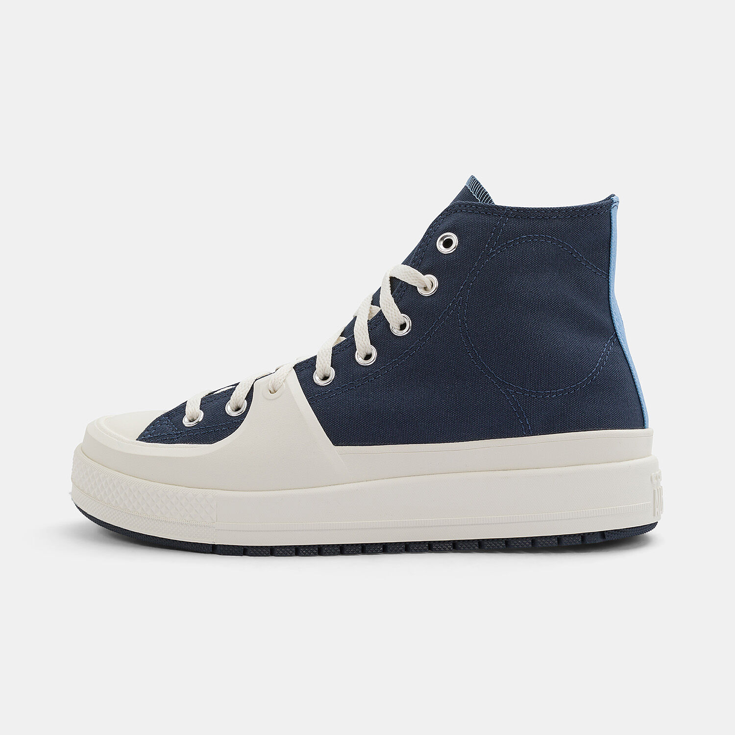 Converse bianche e blu shop