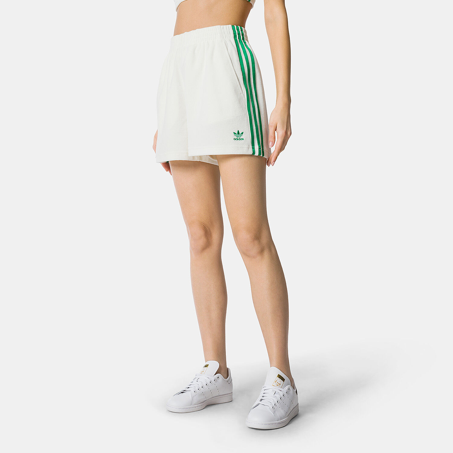 Shorts adidas Originals Resort bianchi e verdi AW LAB