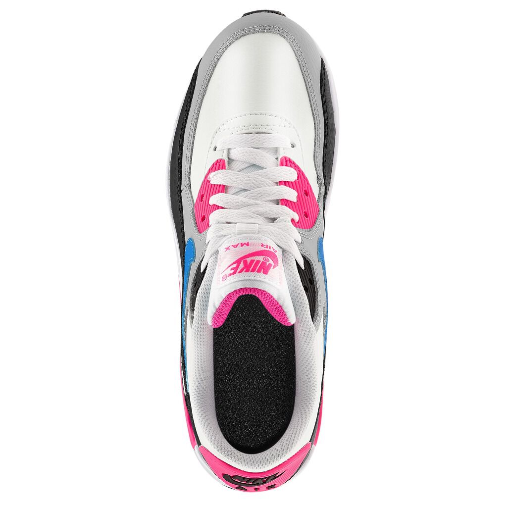 Nike Air Max 90 Leather bianche nere e rosa AW LAB