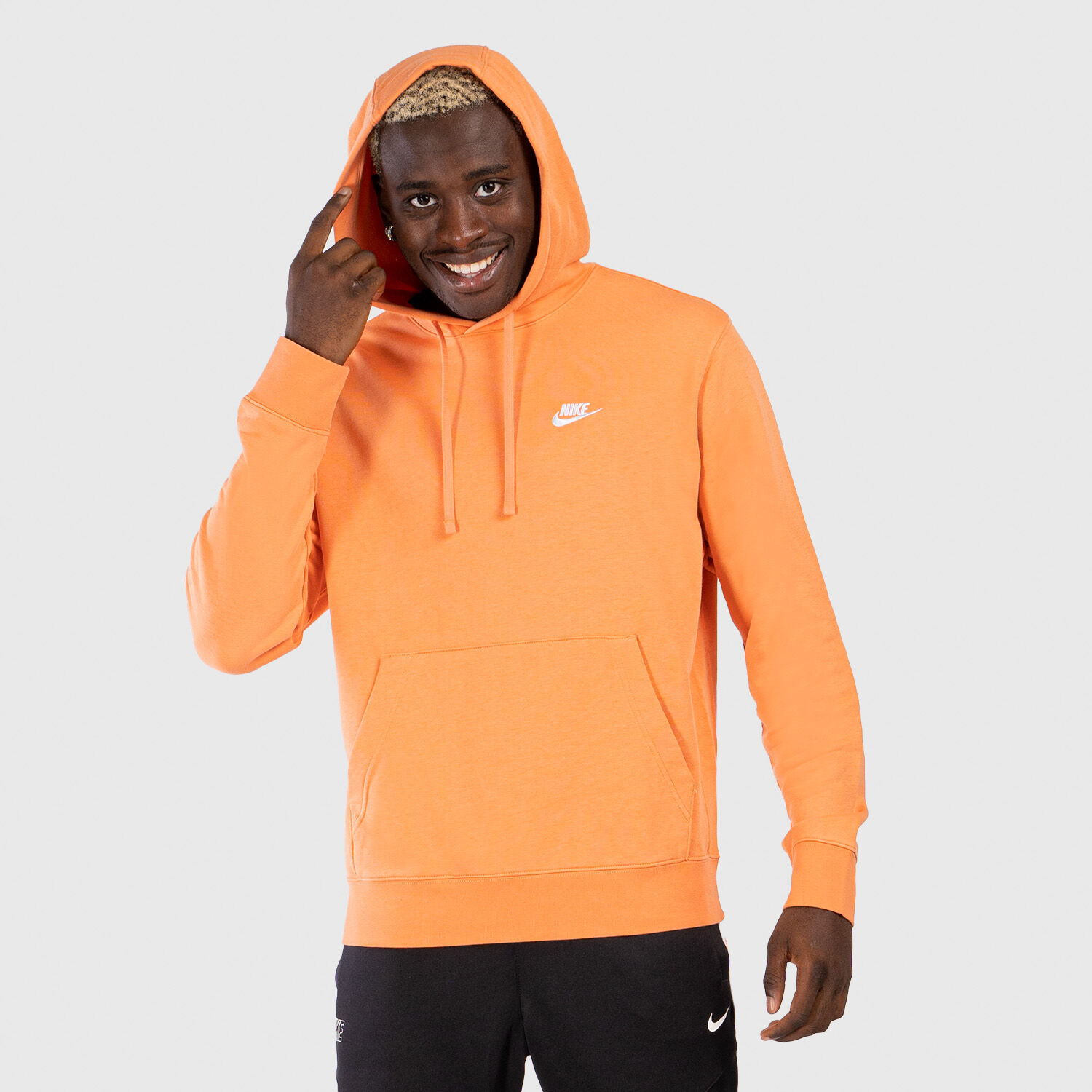 Felpa nike nera new arrivals e arancione
