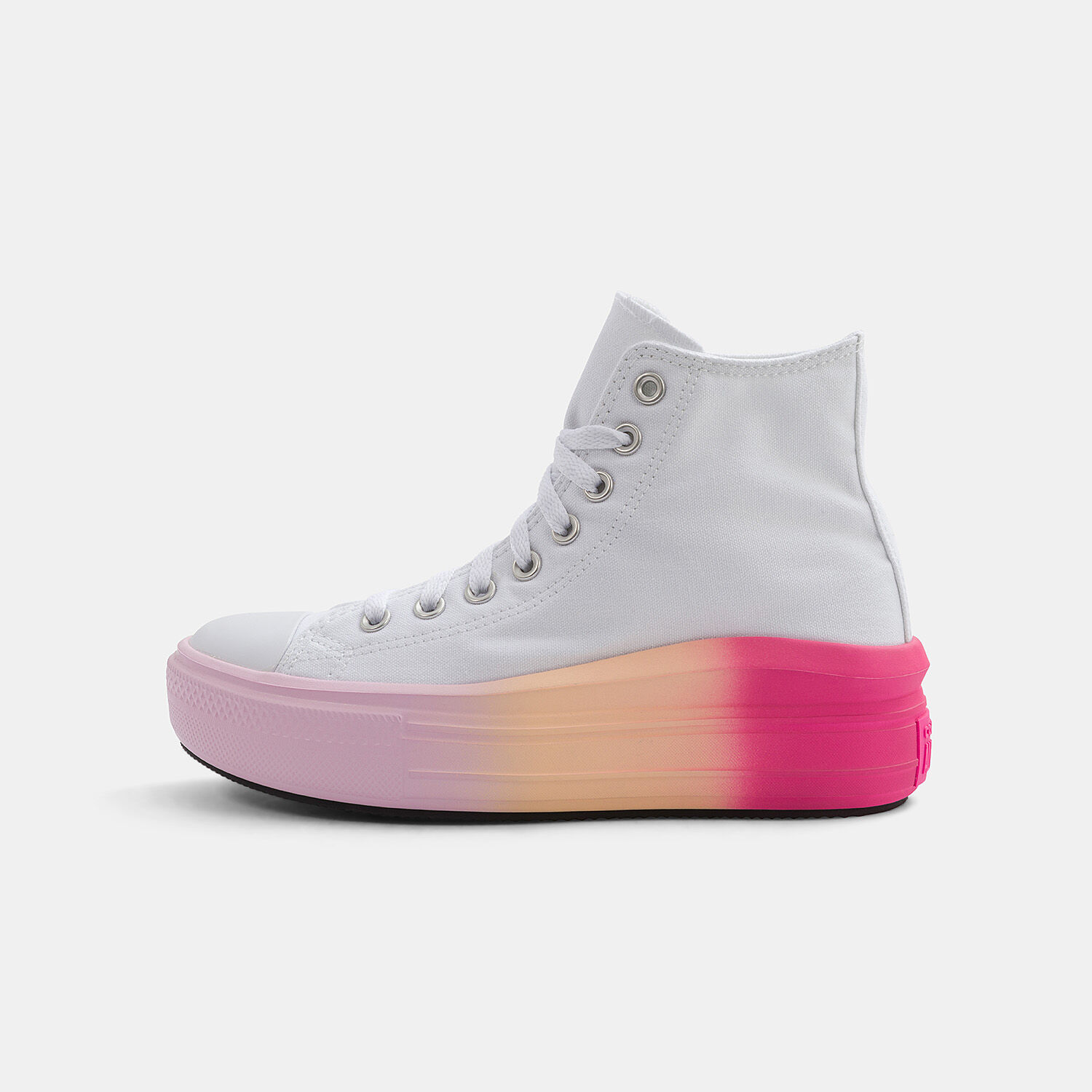 Converse Chuck Taylor All Star Move Platform bianche e rosa AW LAB