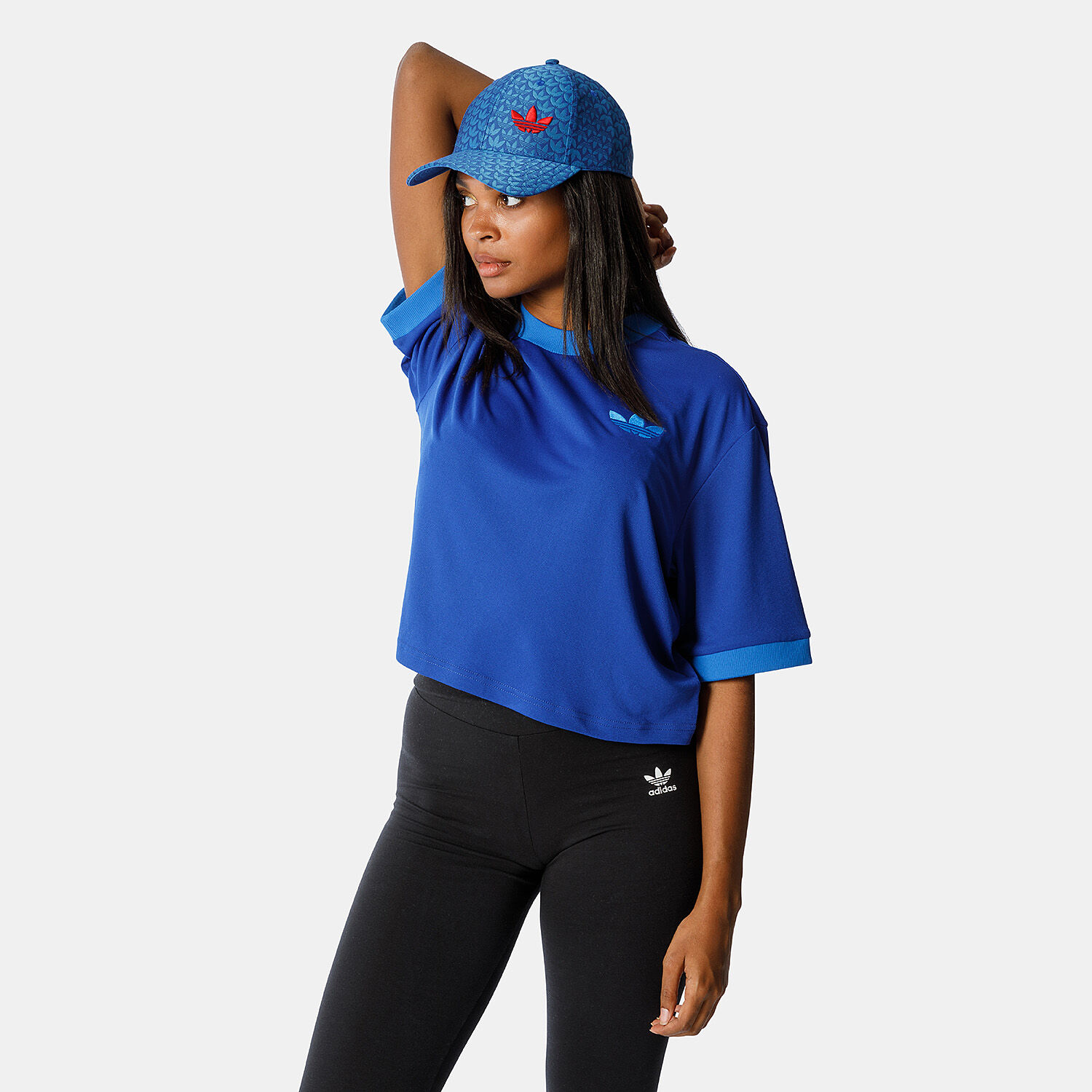 T shirt adidas adicolor Heritage Now Oversized blu HERE