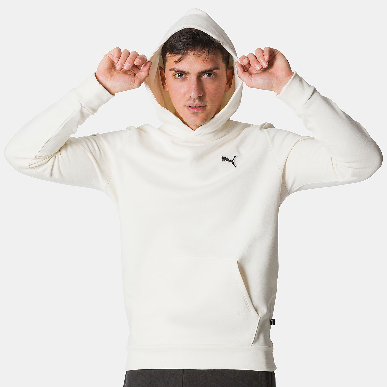 Felpa cheap puma bianca