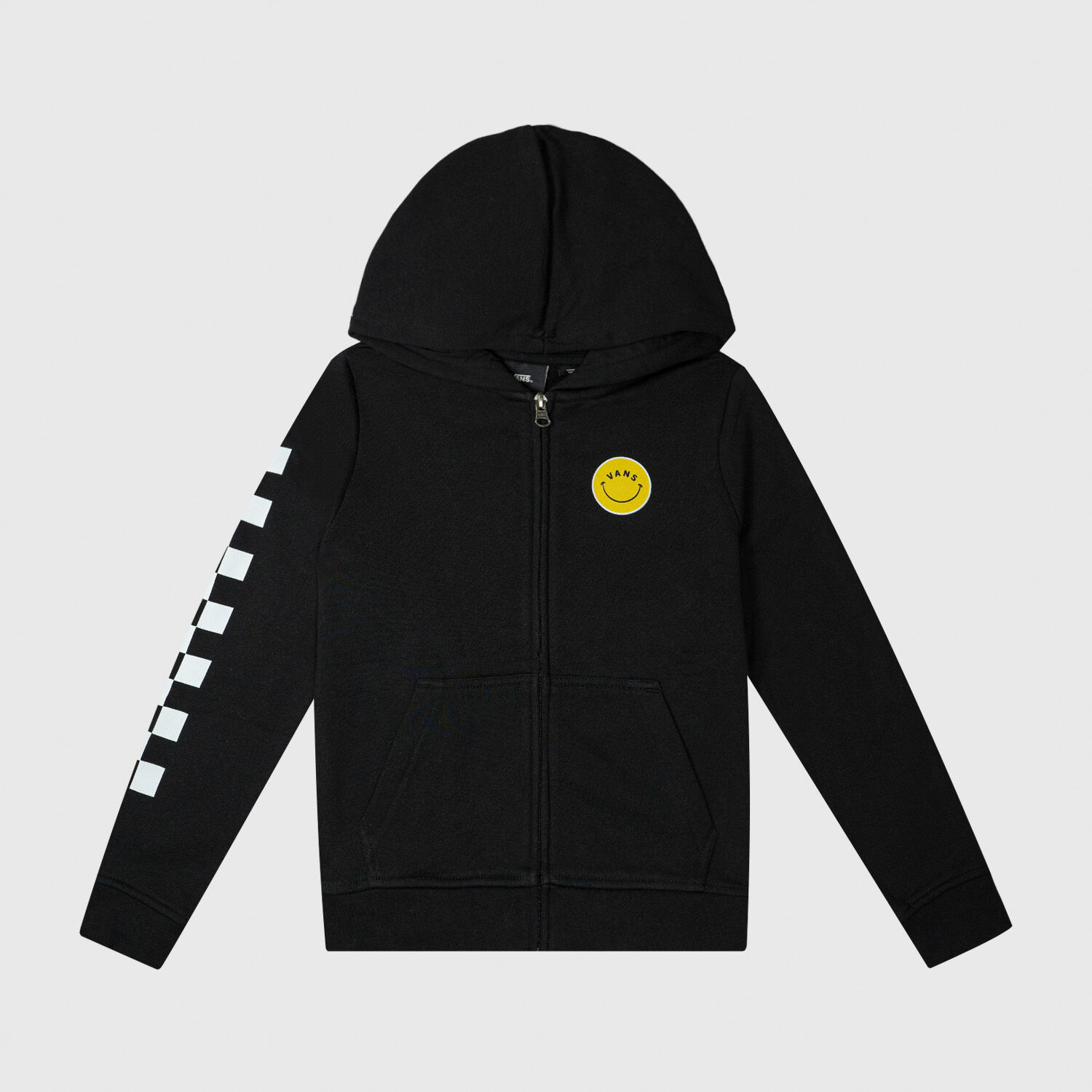 Felpa con zip Vans Radically Happy nera bianca e gialla AW LAB