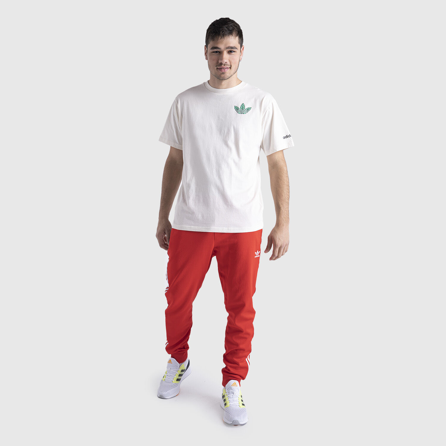 Adidas pantaloni tuta on sale rossi