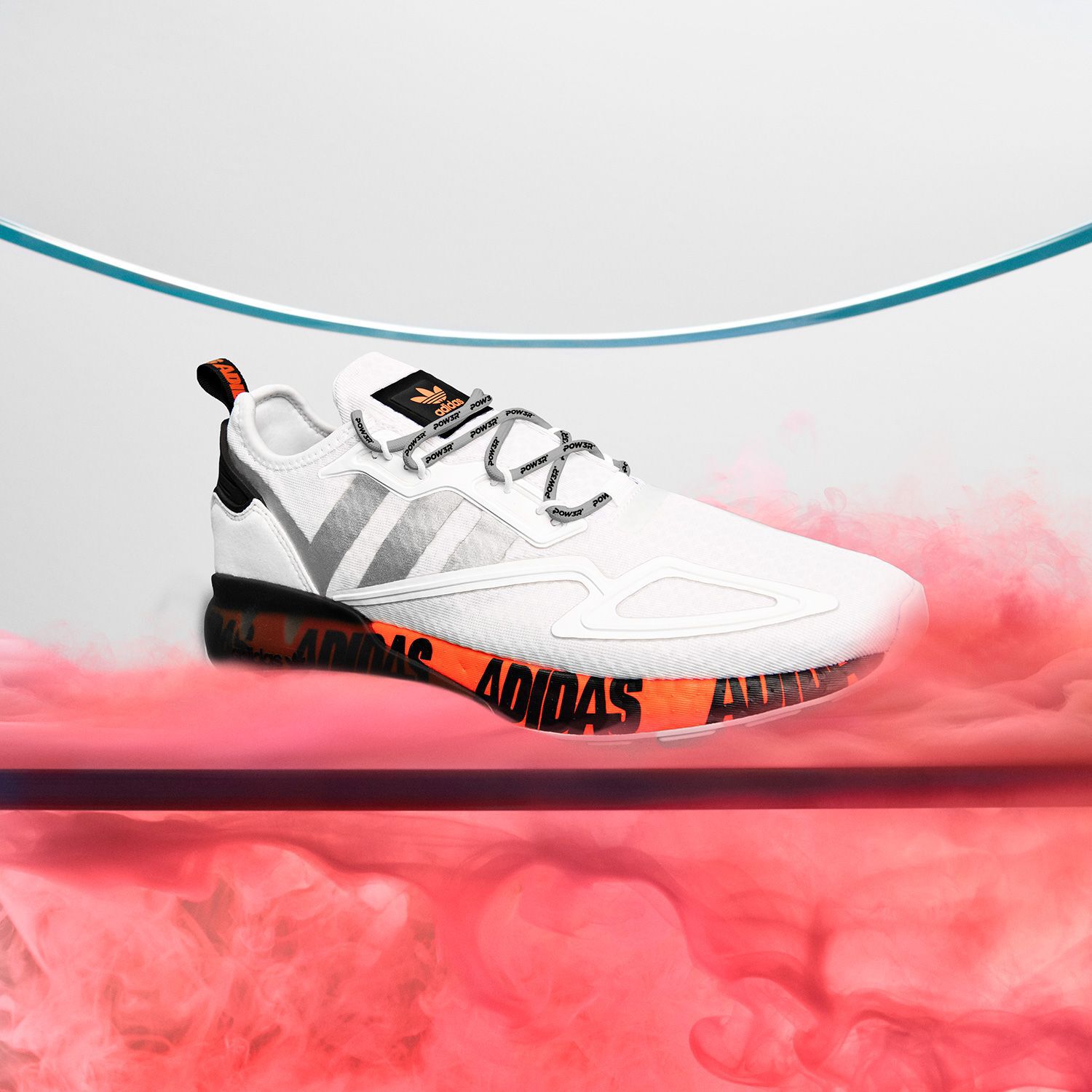 adidas ZX 2K Boost bianche arancioni e nere AW LAB