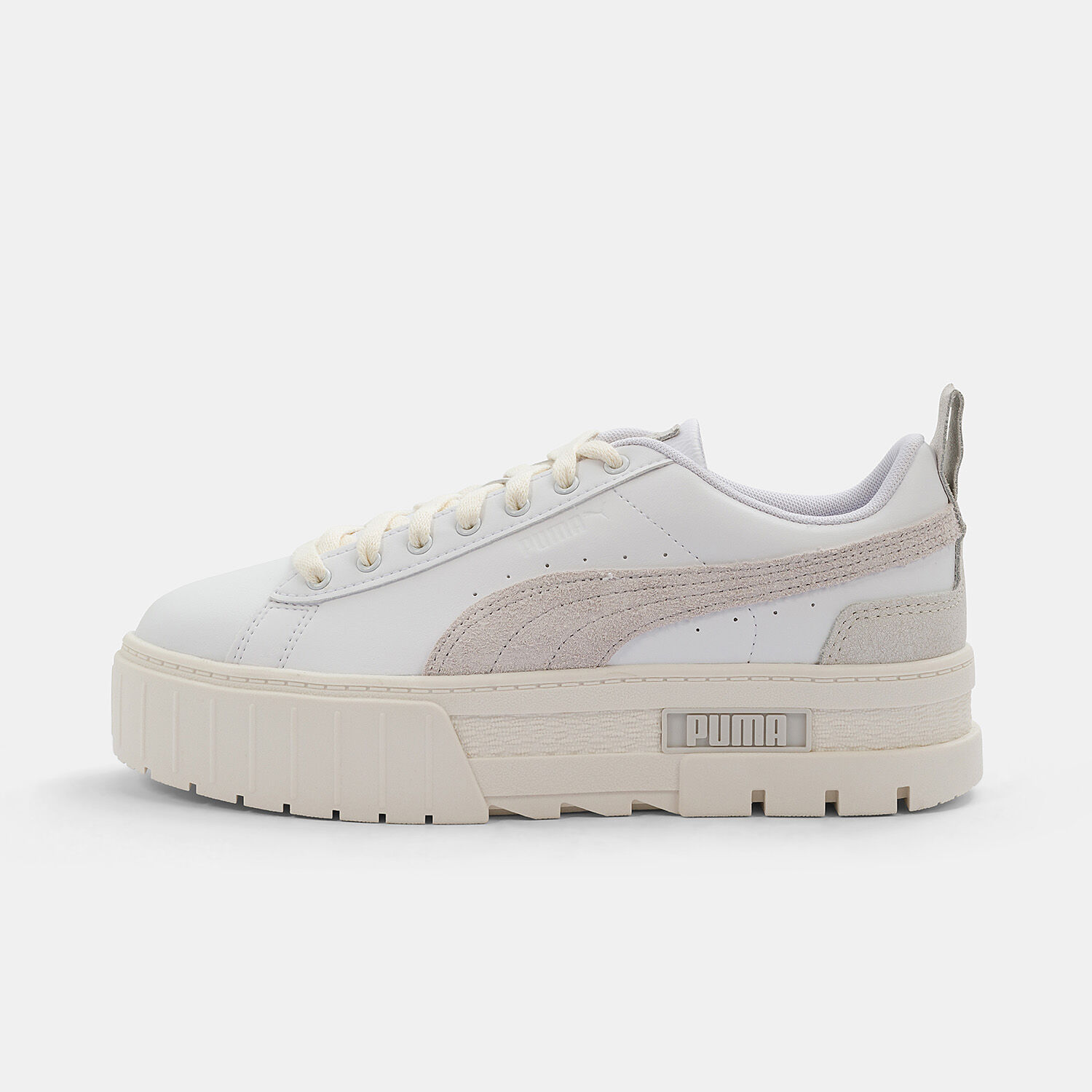 Puma Mayze Thrifted bianche grigie e beige AW LAB