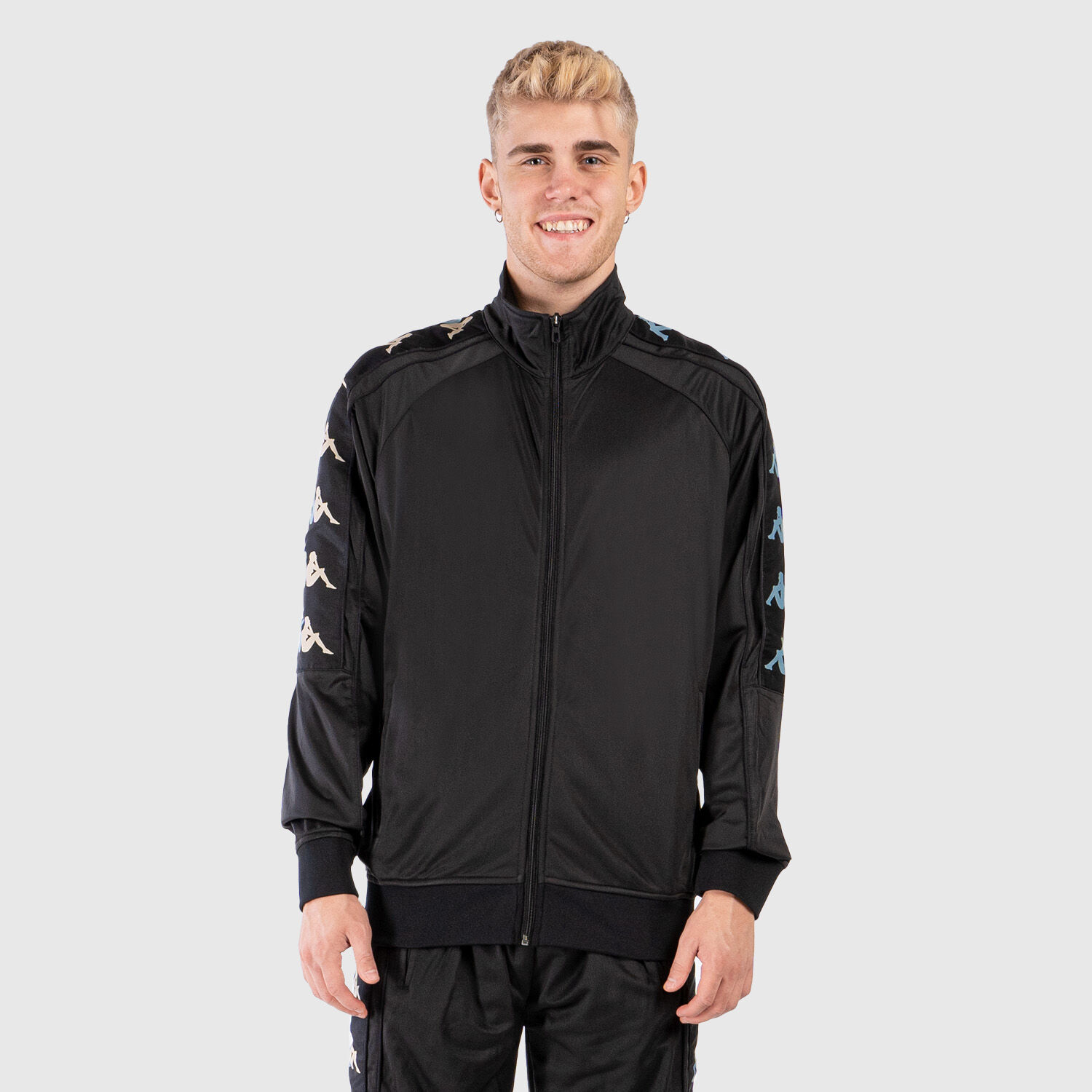Felpa kappa nera shop lucida