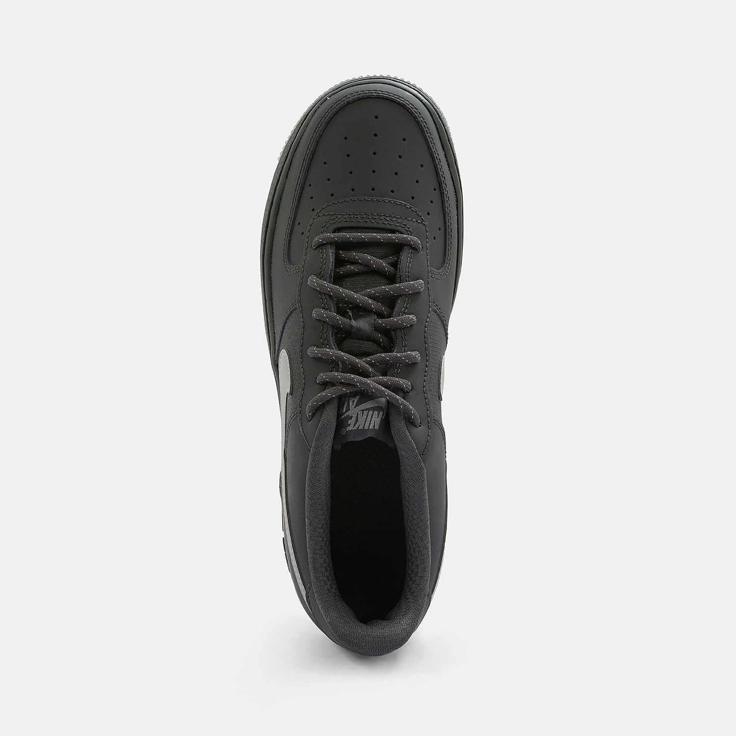 Nike Air Force 1 Low GS Reflective Swoosh nere e grigie AW LAB