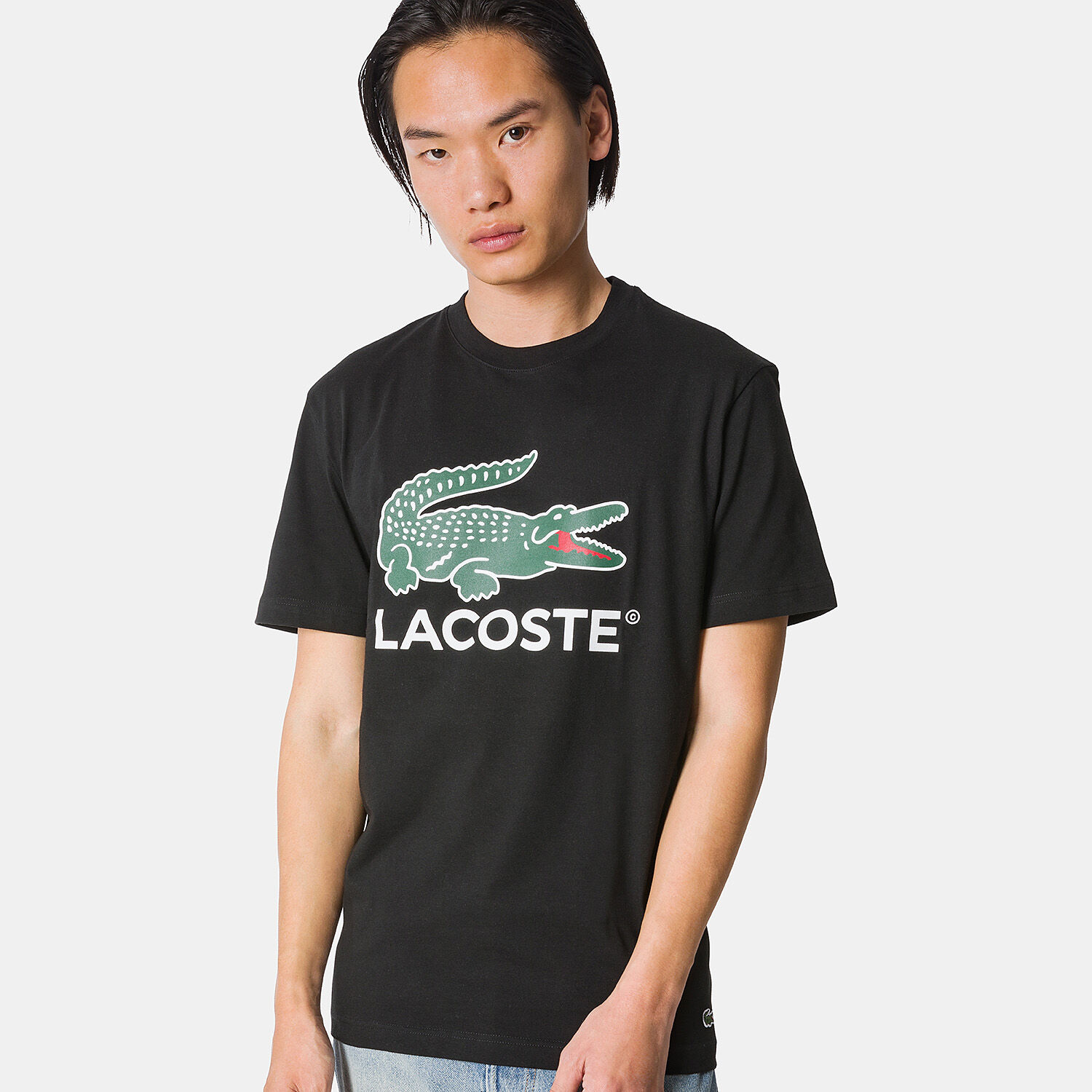 T shirt Lacoste nera AW LAB