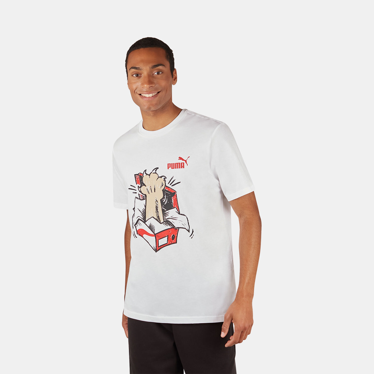 Maglietta puma bianca top