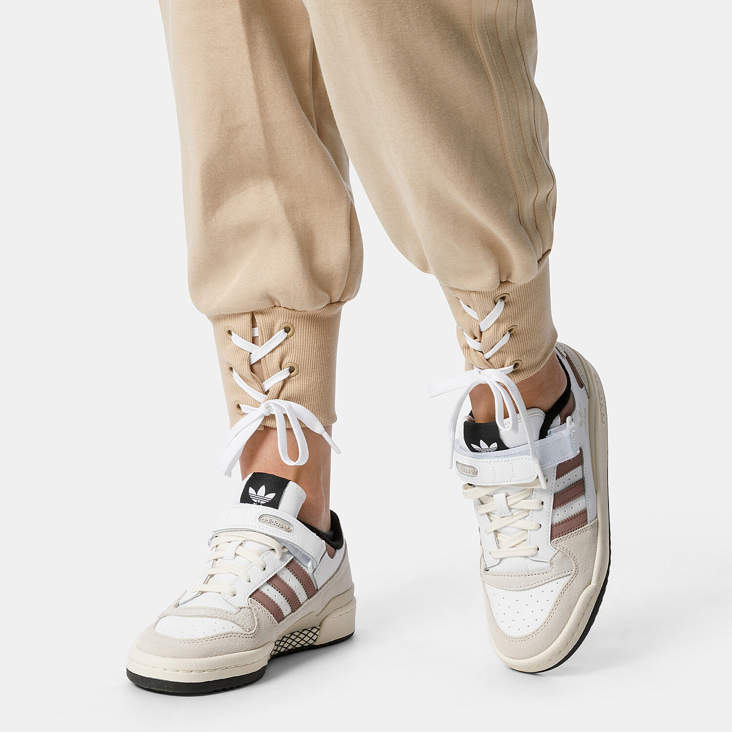 Pantaloni adidas Always Original Laced Cuff beige AW LAB