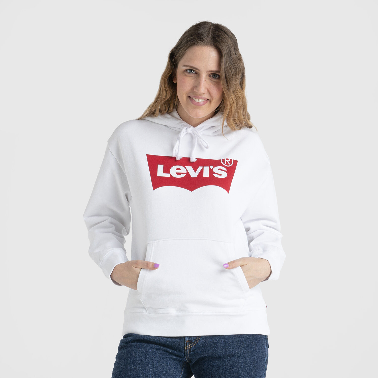 Felpa levi's hotsell bianca ragazza