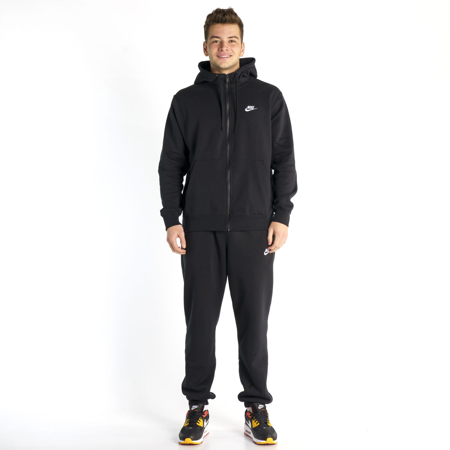 Felpa Nike Sportswear Club Fleece nera AW LAB