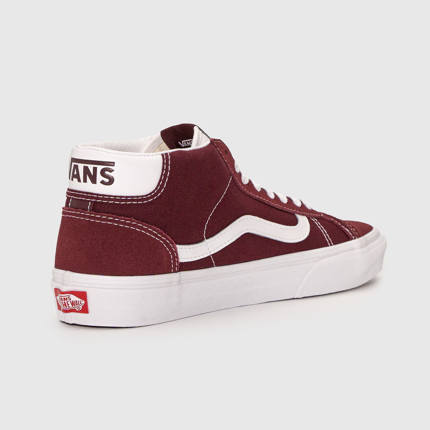 Vans Mid Skool 37 bordeaux e bianche AW LAB