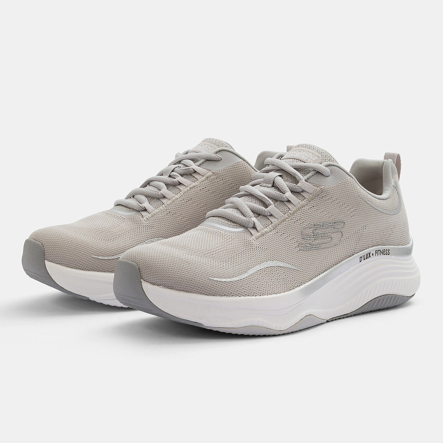 Skechers D Lux Fitness grigie e bianche AW LAB