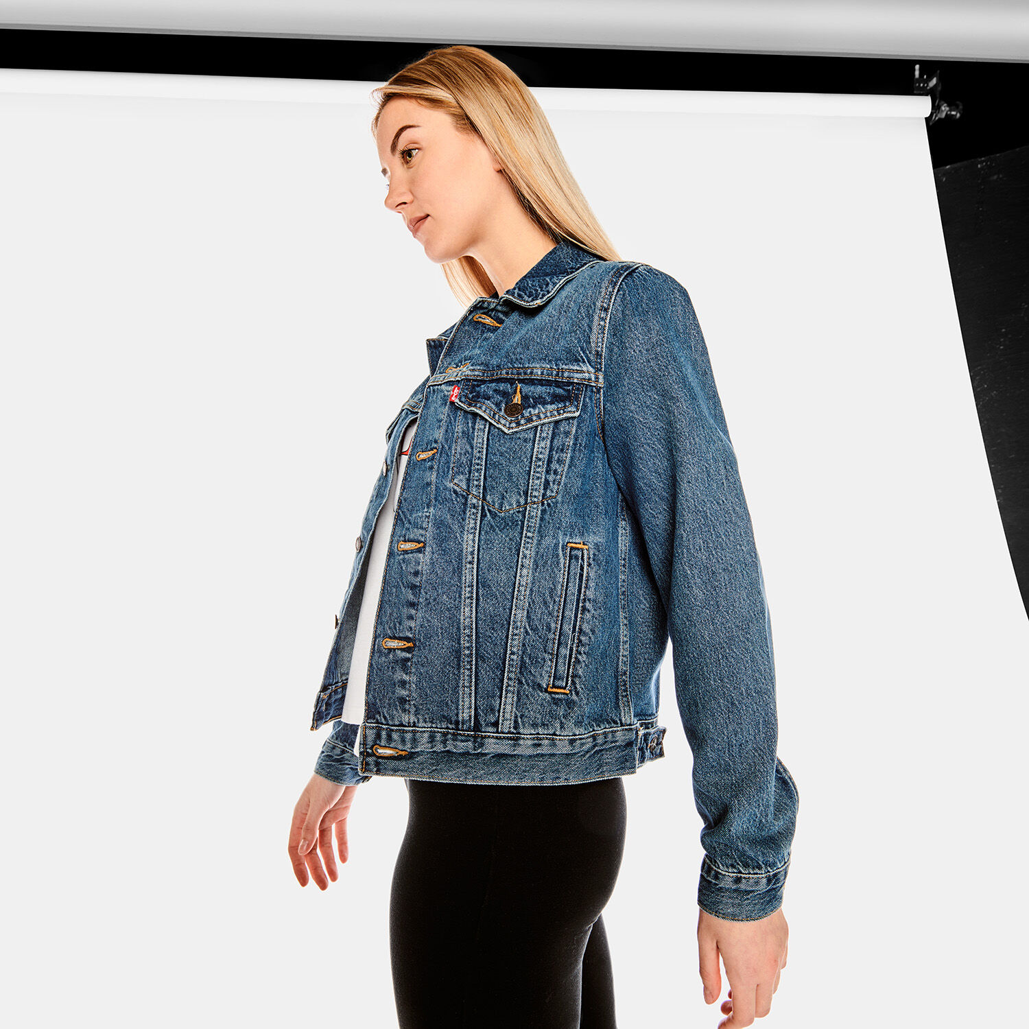 Giubbino jeans deals levis donna