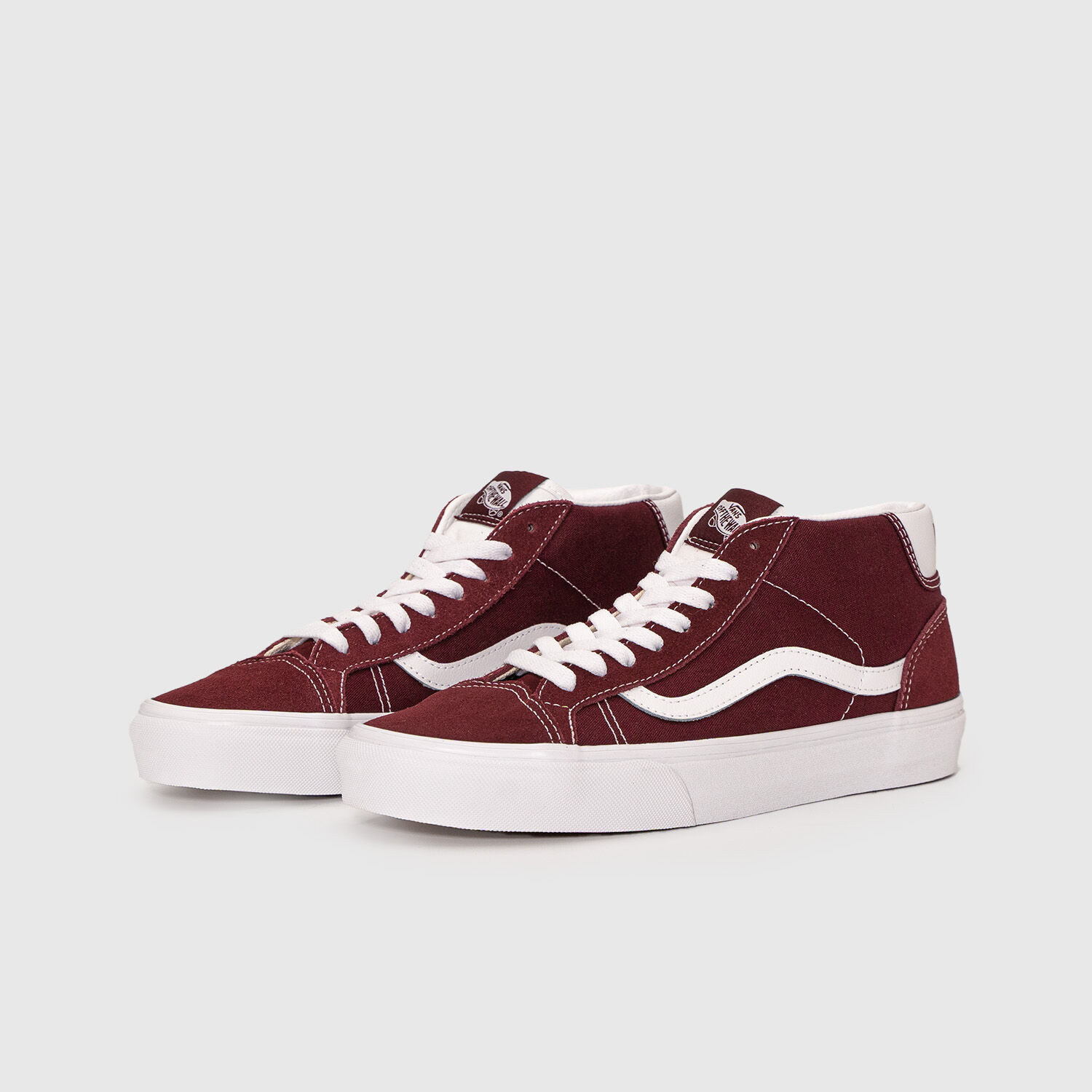 Vans Mid Skool 37 bordeaux e bianche AW LAB