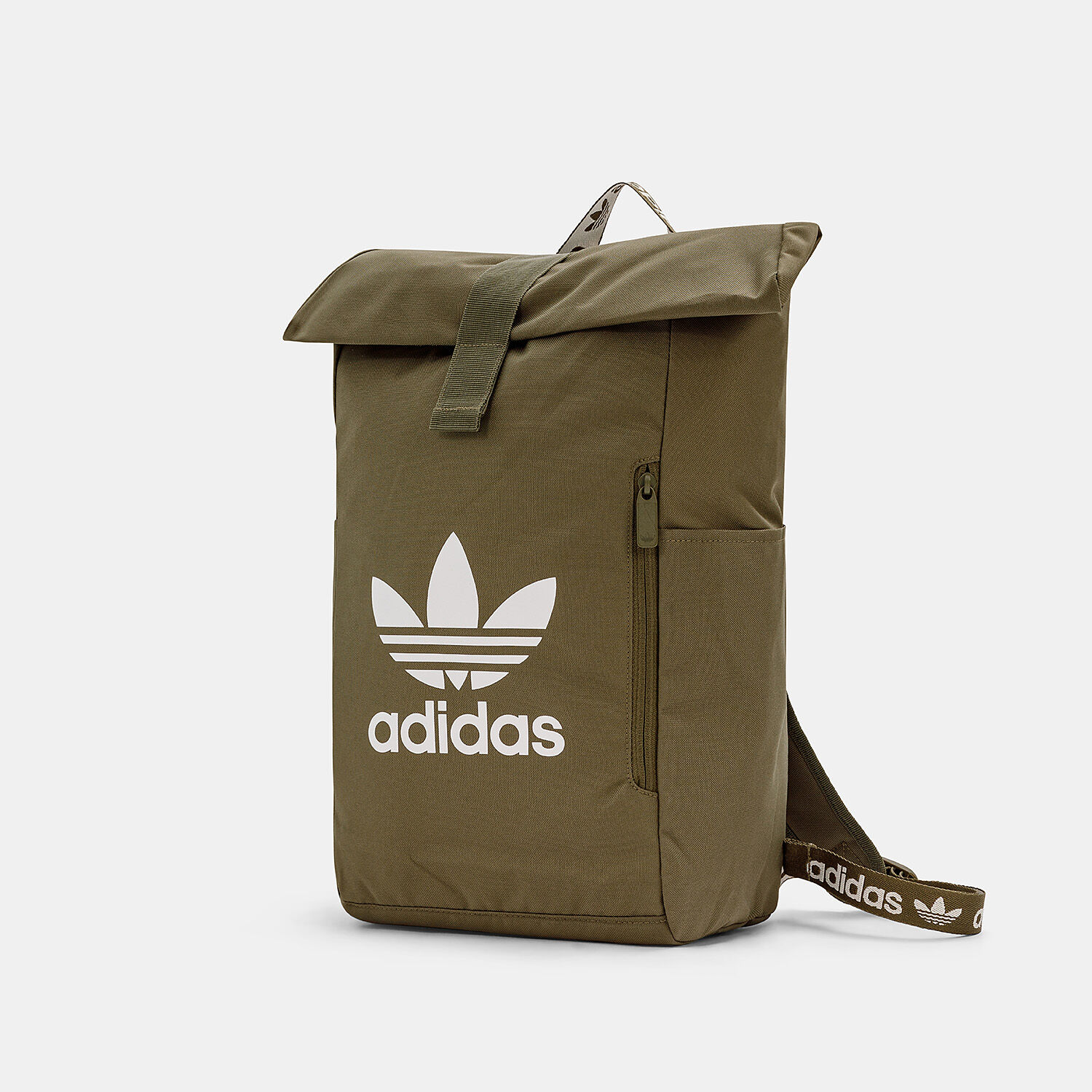 Zaino adidas adicolor Classic Roll Top verde e bianco AW LAB