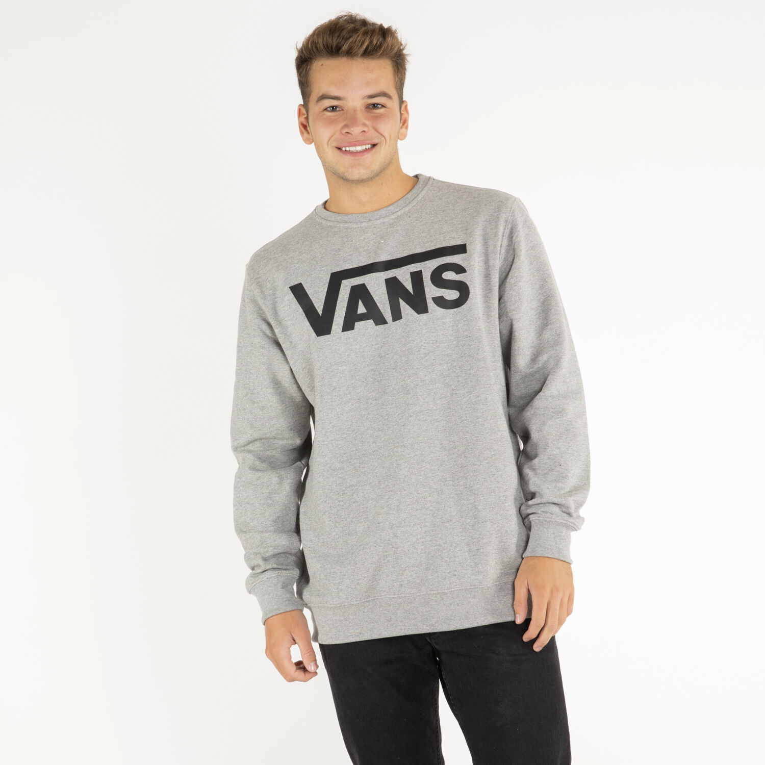 FELPA GIROCOLLO VANS CLASSIC grigia AW LAB