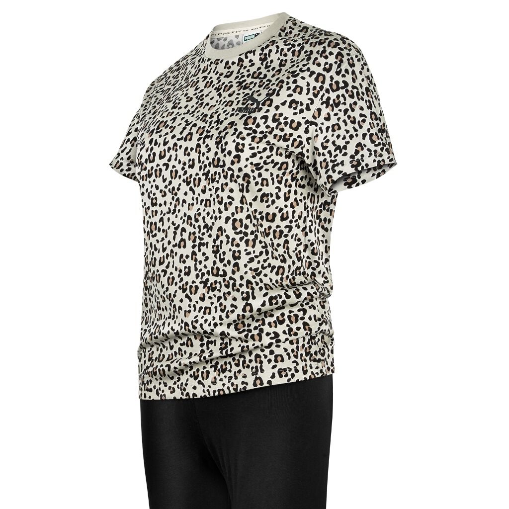 T Shirt Puma Classic Logo leopardata AW LAB