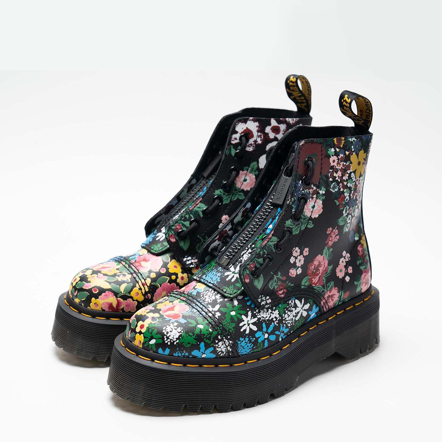 Dr Martens Sinclair Floral Mash Up neri AW LAB