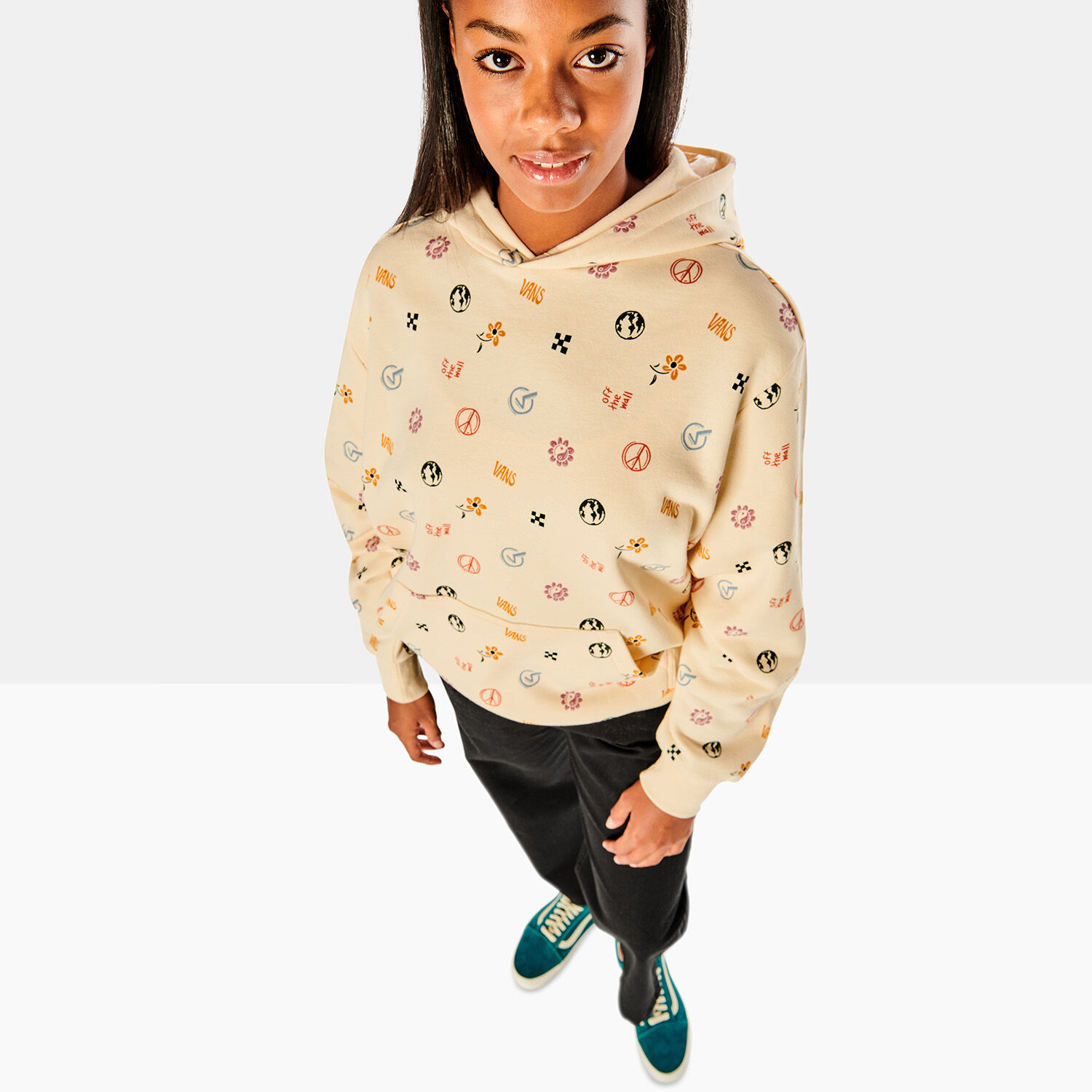 Felpa top vans multicolor