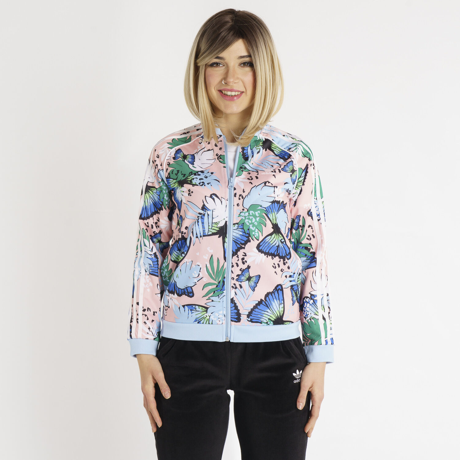 Felpa Adidas Track Jacket Her Studio London Animal Flower Pint SST