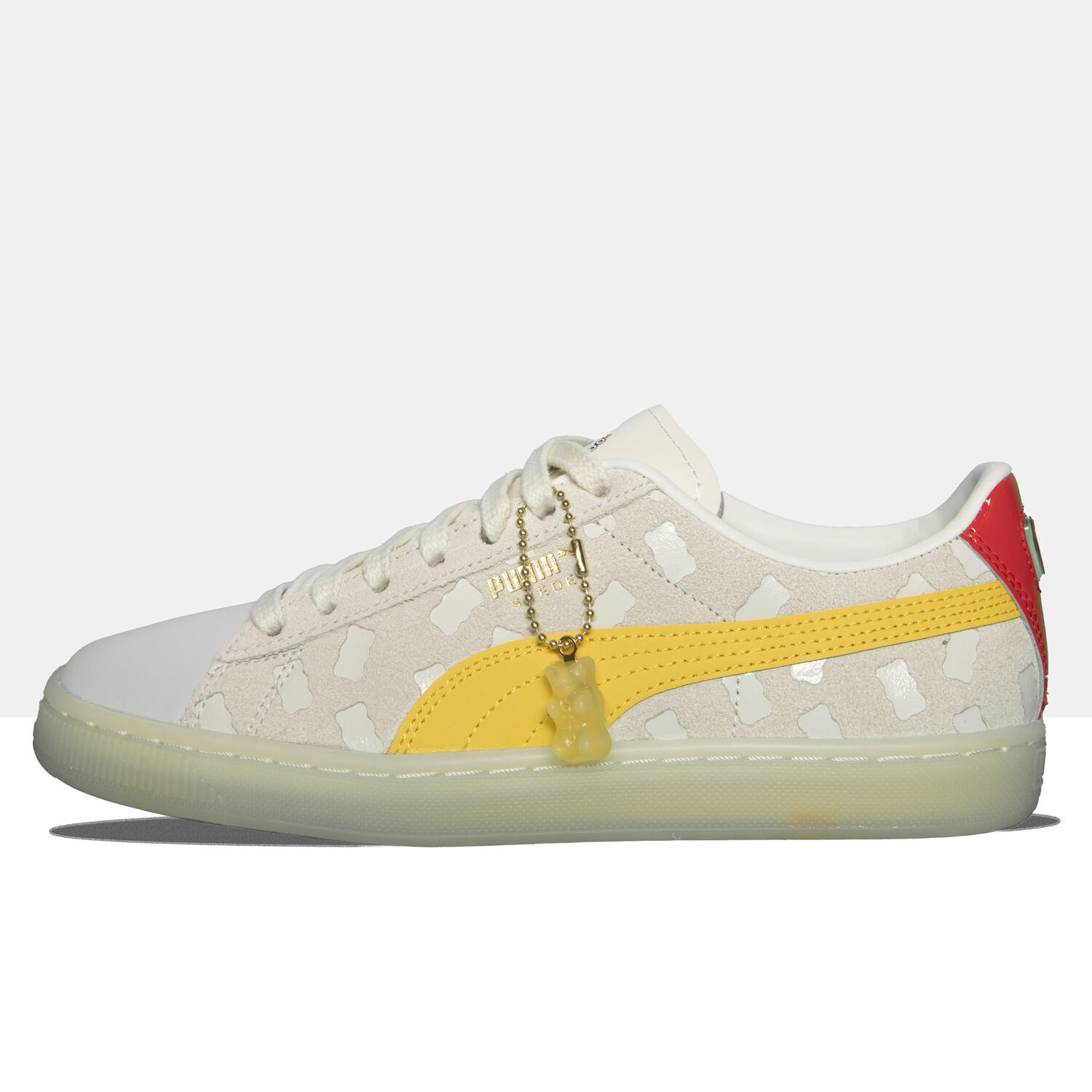 Puma suede heart bambino giallo hotsell